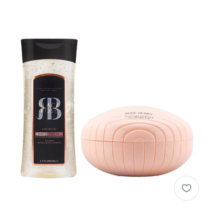 باودر Black Rose مع زيت للجسم